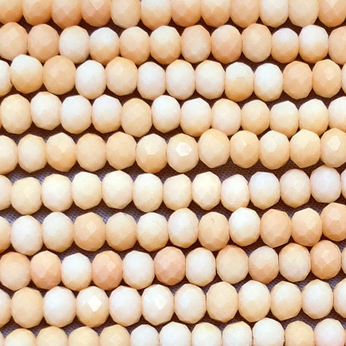 Matte Harvest Moon 4x3mm Faceted Rondelle Chinese Crystal Glass Beads Per Strand