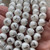 10mm Reindeer Christmas Beads Silver Electroplated Glass 20Pcs Per Strand
