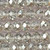 Gray Diamond Satin 10x8mm Faceted Rondelle Chinese Crystal Glass Beads Per Strand