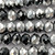Jet CAL 10x8mm Faceted Rondelle Chinese Crystal Glass Beads Per Strand