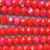 Atomic Tangerine Aurora 10x8mm Faceted Rondelle Chinese Crystal Glass Beads Per Strand