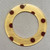 Topaz Dots Acrylic 48mm Circle Washer Pendant Links Q1 per Pkg