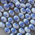 17x13mm Blue White China Porcelain Beads Cherry Blossom Chinoiserie Barrels Per Strand