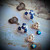 Moon & Stars Valentine Post Earrings Artisan Made in the USA Per Pair