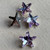 20x8mm Stars Crystal Glass Prism Charms Light Vitrail Q4 Per Pkg