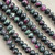 8-9.5mm Ruby Zoisite Faceted Rondelles A Grade Semi Precious Stone Beads Per Strand