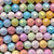 Pastel Mix 8mm Faceted Round Ball Chinese Crystal Glass Beads Per Strand