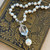 Glass Slipper Pearl Necklace Hand Knotted Artisan Made Per Pc