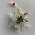 Pinecone Mistletoe Snowflake Ornament Glitter Acrylic 2.5 Inch Per Pc