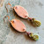 Textured Oval Metal Worked Earrings Artisan Made in the USA Per Pair