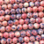 Denim Peony Rainflower Tiger Stone Round Ball 8mm Synthetic Semi Precious Beads Per Strand