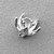 Lotus Flower Charms 8mm Platinum Plated Brass Q12 Per Pkg