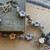 Periwinkle Butterfly Necklace Beaded Chain Artisan Made Per Pc