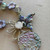 Periwinkle Butterfly Necklace Beaded Chain Artisan Made Per Pc