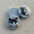 27mm Cat Czech Glass Cabochon Kitty Tuxedo Q1 Per Pc