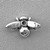 Tiny Honeybee Beads 8x13mm Antique Silver Plated Alloy Q30 Per Pkg