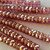 8x4mm Faceted Heishi Czech Glass Beads Boysenberry Luster Q15 Per Strand