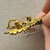 2 Inch Blue Hummingbird Brooch Pin Glass Rhinestone Gold Per Pc