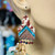 Glam Cow Tag Leather Earrings Artisan Made in the USA Per Pair