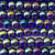 Iridescent Cobalt AB 8mm Round Glass Beads Per Strand