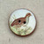 27mm Bird Button Terracotta Ceramic Partridge Q1 Per Pc