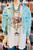 Turquoise Fringe Denim Cropped Jean Jacket Distressed SMJ203 POL