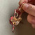 BIG 3 Inch Gold Fish Pendant Brooch Pin Rhinestone Red Koi Per Pc