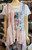USA Kimono Duster Lace Red White Blue Roses Swimsuit Coverup One Size