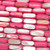 Flamingo 14x5mm Rectangle Dyed Mother of Pearl Shell Beads Per Strand