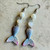 Mertail Mermaid Pearl Earrings Silver Artisan Made in the USA Per Pair