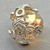 Large Rose Vine Bead Caps 14x16x18mm Platinum Plated Alloy Q4 Per Pkg