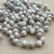 Pemberley Sculpture Beaded Rosary Chain 8mm Crystal Rondelle Antique Silver Plated Per Foot