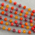 Salsa Beaded Rosary Chain 8mm Crystal Rondelle Antique Silver Plated Per Foot