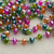 Masquerade Beaded Rosary Chain 8mm Crystal Rondelle Gunmetal Plated Per Foot