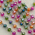 Masquerade Beaded Rosary Chain 8mm Crystal Rondelle Gunmetal Plated Per Foot