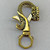 Dragon Fairy Tale Swivel Lobster Claw Clasps 62x36mm Gold Plated Alloy Q2 Per Pkg