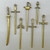 Sword Pendants 66-101mm Antique Brass Plated Alloy Q1 Per Pkg