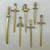 Sword Pendants 66-101mm Antique Brass Plated Alloy Q1 Per Pkg