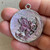 Fairy Moon Pendant Thumbelina 45x36mm Artisan Painted Per Pc