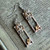 Unicorn Soldered Glass Earrings Mixed Metals Artisan Made in the USA Per Pair