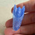 1.5 Inch Blue Dragon Head Figurine No Hole Opalite Glass Per Pc