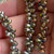 6x4mm Czech Glass Drop Beads Etched California Rose 50Pcs Per Strand