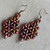 Amaranth Late Summer Vibes Woven Treasures Earrings Artisan Made in the USA Per Pair