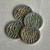 22mm Green Flower Power Message Charms Artisan Patina 4Pcs Per Pkg
