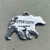 Flower Bear Hand Stamped Pendant Fierce Courage Strength 60mm Per Pc