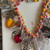 Empress of Autumn Necklace Leaf Multistrand Acrylic Artisan Made 20" Per Pc