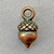 Acorn Charms 14x7mm Antique Copper Plated Alloy Q20 Per Pkg
