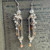 Christmas Lanterns Earrings Silver Artisan Made in the USA Per Pair