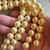 12mm Shell Pearl Beads Buttercup Round 15Pcs Per Strand