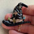 2.25 Inch Starry Witch Hat Brooch Pin Rhinestone Black Enamel Gold Per Pc